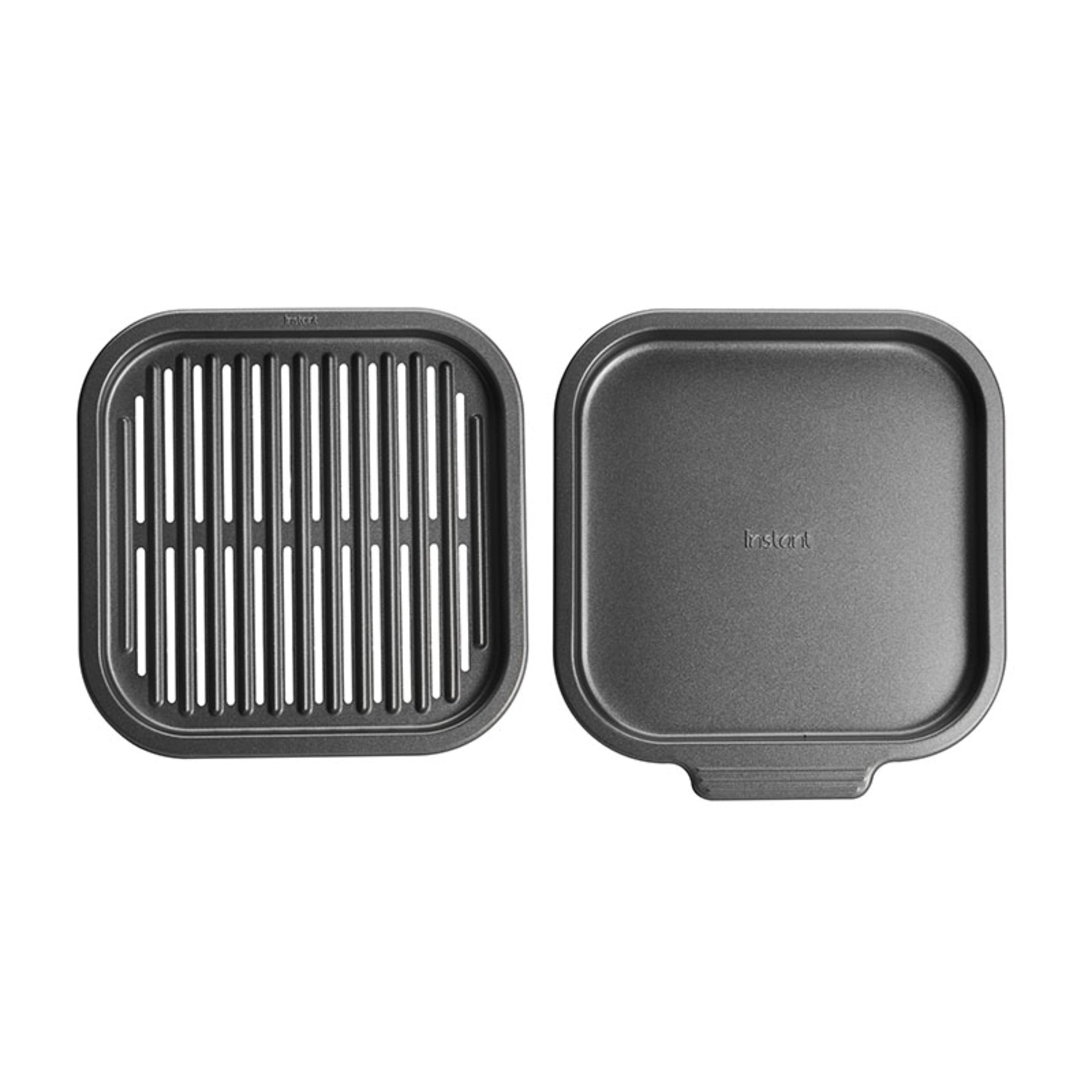 Air Fryer Grill Plate for Instants Vortex Plus 6QT Air Fryers, Upgraded  Square Grill Pan Tray Replacement Parts with Rubber Feet for Instants