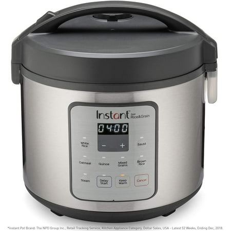 Instant - Zest 20 Cup Rice and Grain Cooker - Stainless Steel/Silver