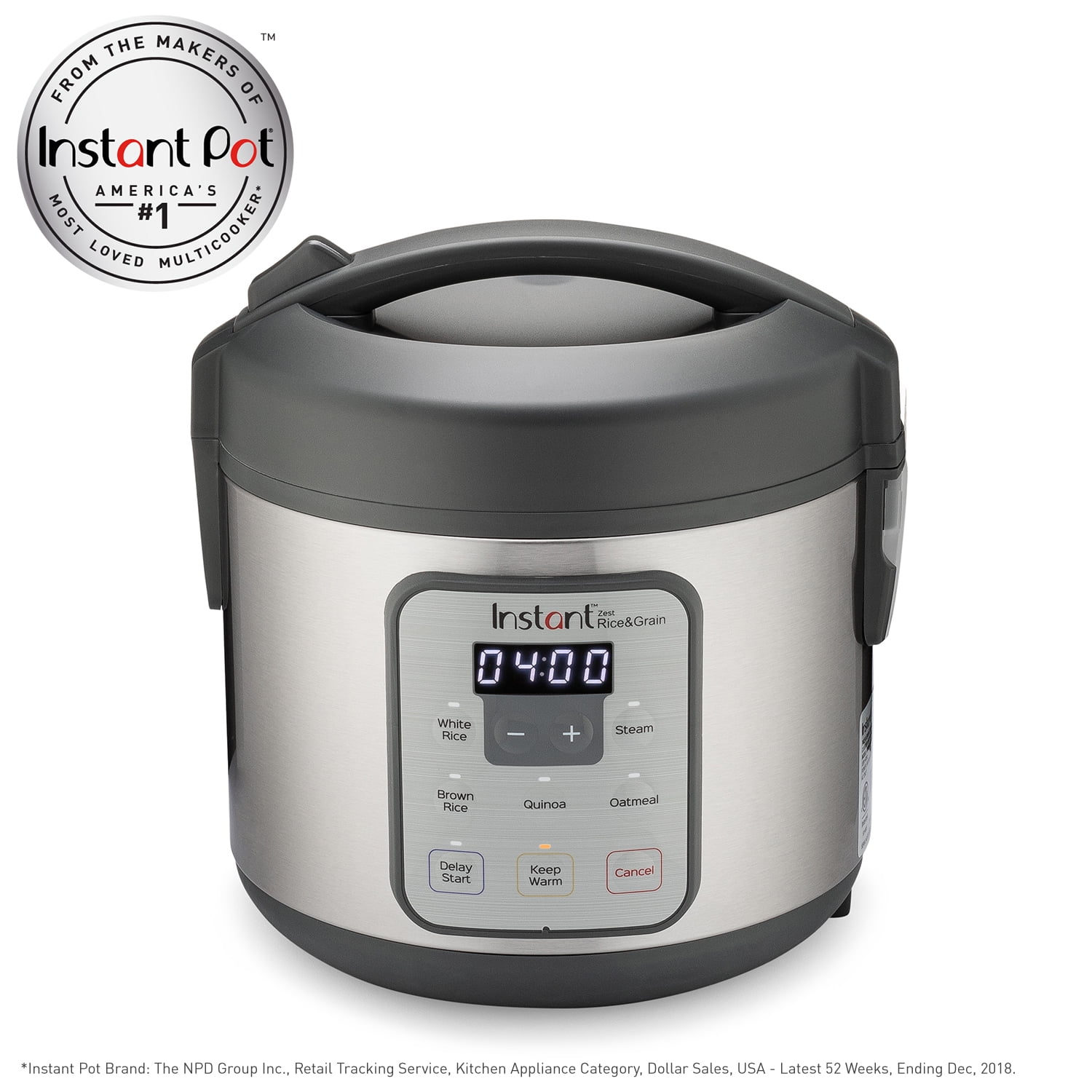 Instant Zest 8-Cup Programmable Electric Rice and Grain Cooker
