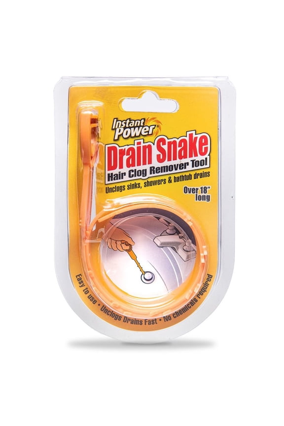Drain Snake Hair Clog Remover Tool, 1 Count, 1.5 ft.