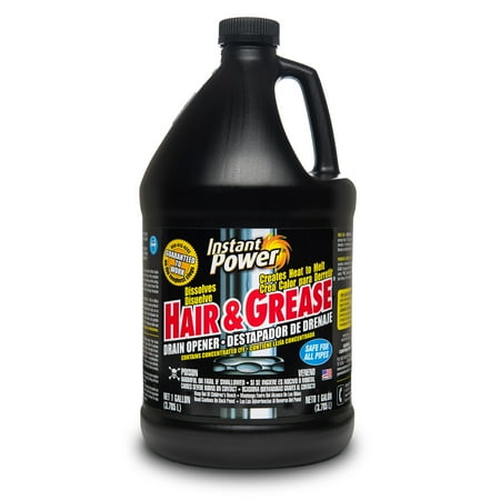 Instant Power Hair & Grease Drain Opener, 1 Gallon Jug
