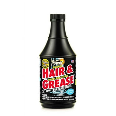 Instant Power Hair and Grease Drain Opener, 1 Count, 20 oz