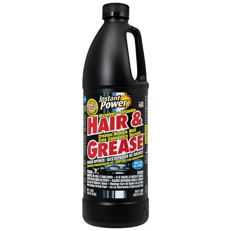 Instant Power Hair and Grease Drain Opener, 1 Liter