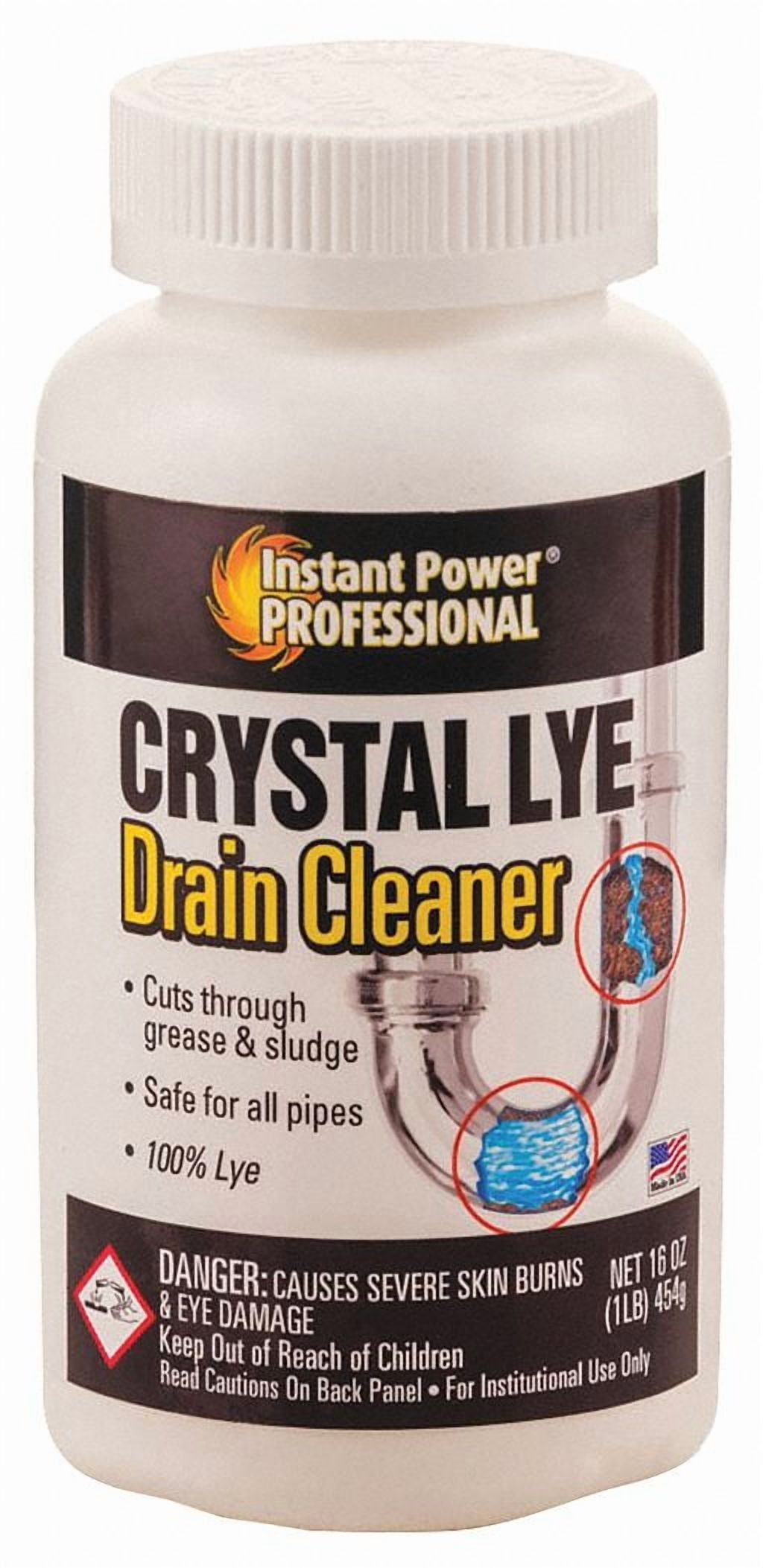 Instant Power Professional Crystal Lye Drain Opener,Btl,1 lb,Beads 8886 8886 ZO-G2621451
