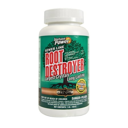 Instant Power Root Destroyer, 16 oz (1 lb.) Eliminates Roots and Plants From Sewer Lines