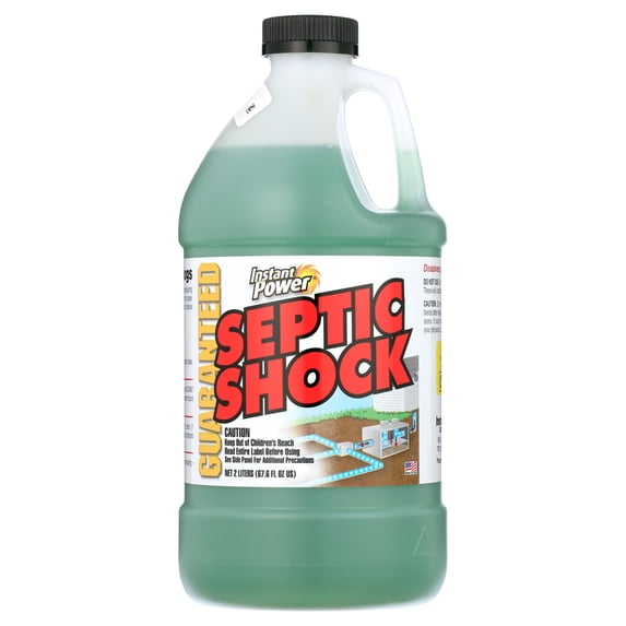 Instant Power Septic Shock, Super Charged for Clogged Septic System, 67.6 fl oz (2 Liter)