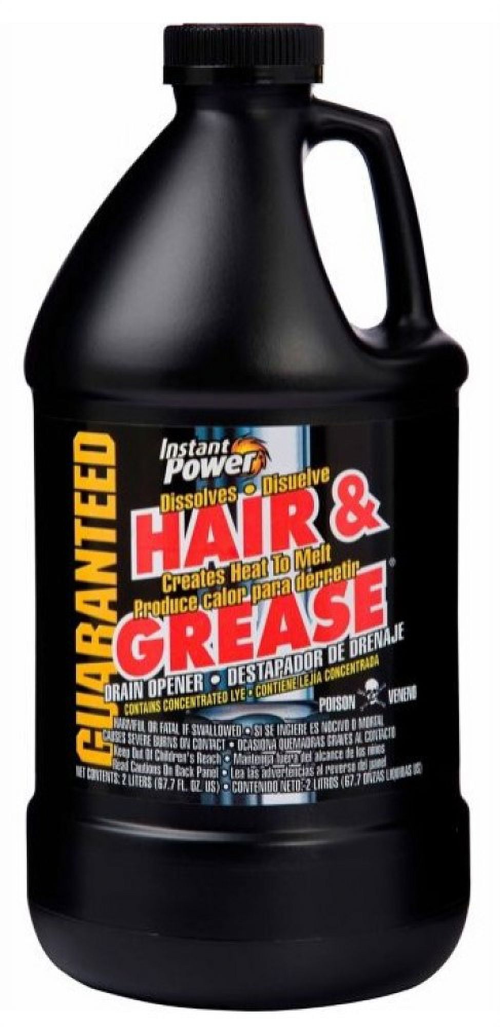 Instant Power TS1970 Hair & Grease Drain Opener, Odorless, 2 Liters