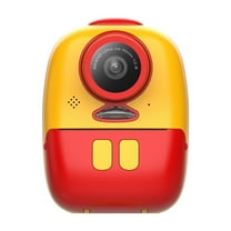 Instant Print Camera For Kids,26MP Digital Camera For Kids Aged 3-12 Ink Printing 1080P Video Camera For Kids With 32GB Card,Color Pens,Print Papers Red