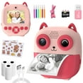 thumbnail image 1 of Rirool Instant Print Camera for Kids - 1080P HD, 32MP, 32GB Card, 3 Rolls Paper, Stickers, Fun Filters, Gift for Boys & Girls 3-12 (Pink), 1 of 8