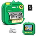 thumbnail image 1 of Gofunly Instant Print Camera for Kids,1080P HD Instant Camera, Toddler Digital Camera for 3-12 Year Old Boys Girls - Green, 1 of 8