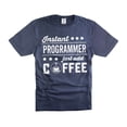 thumbnail image 1 of Instant Programmer Just Add Coffee Shirt Funny Programmer Shirts Software Engineer Shirt (Medium Navy Blue), 1 of 6