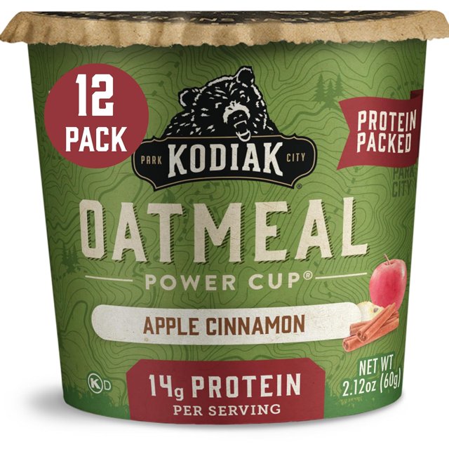 Instant Protein Apple Cinnamon Oatmeal in a Cup, 2.12oz (Pack of 12