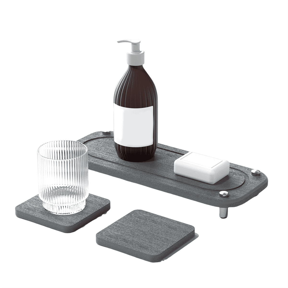 Instant Quick Dry Sink Kitchen Organizer Tidy, Stone Sink Tray Under