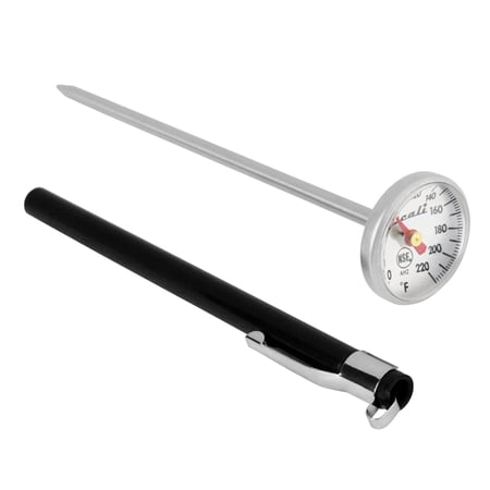 Escali AH2 Instant Read Small 1-inch Dial Thermometer Fahrenheit Protective Sheath Shatter Proof NSF Certified Commercial (5-inch Probe Length)
