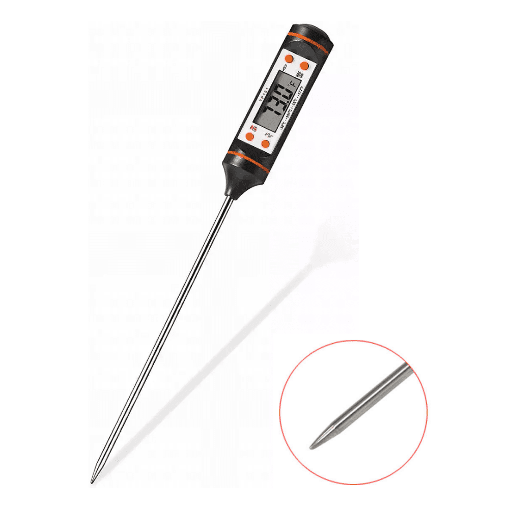 Instant-Read Meat Thermometer Digital Electronic - Food Temp Kitchen Cooking,  Grill, 1 - Smith's Food and Drug