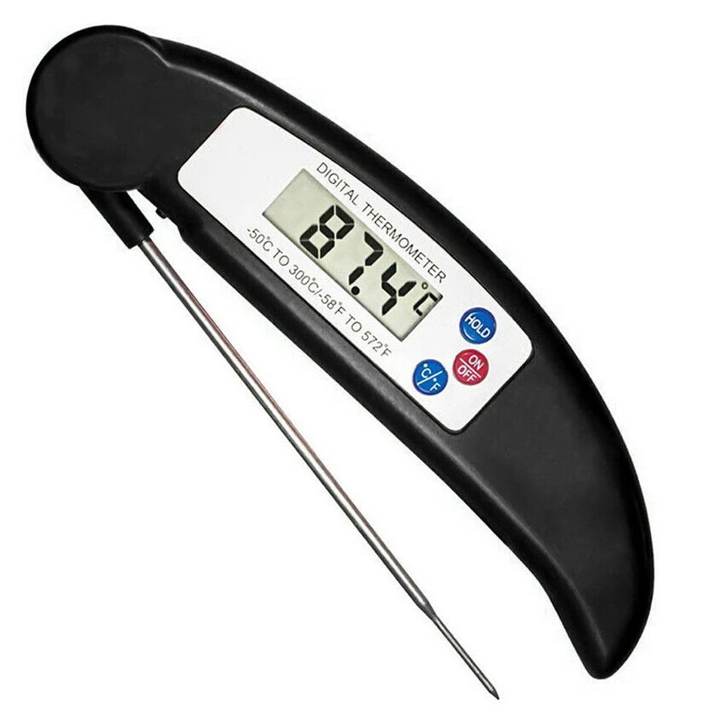 Instant Read Food Thermometer - Water-Resistant Digital Thermometer with  Magnetic Back by Home-Complete - On Sale - Bed Bath & Beyond - 36681855