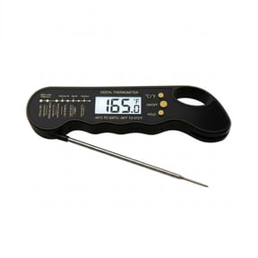 Instant Read Digital Meat Thermometer, Food Cooking Thermometer with Backlight LCD Foldable Probe, Meat Temperature Guide, / Switchable for Grill Bbq Baking Candy Frying Smoker