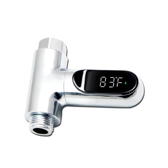 Instant-Read Digital Shower Thermometer with 360° Rotating LED Display for Baby Bath Safety and Kitchen Use