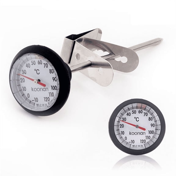 Instant Read Kitchen Food Cooking Milk Coffee Probe Thermomete Clip-on Pointer Thermometer Froth