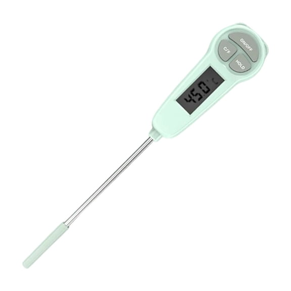 Instant Read Meat Thermometer Digital with High Precision, Food Thermometer for Cooking Kitchen Gadgets, Oven Grill Candy BBQ Essentials Accessories, Gifts for Him Dad Men Birthday,Green
