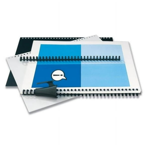 Instant Report Kit, 5/6'' Spine, Clear/Black