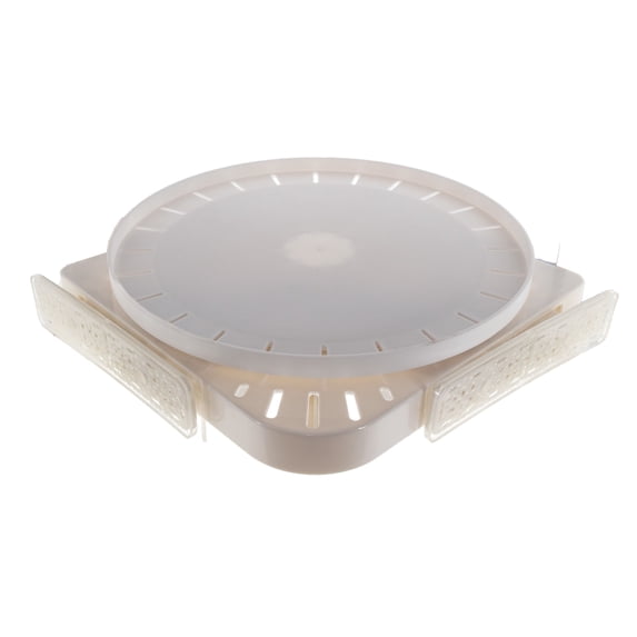 Instant Rotating Wedge Corner Shelf W/ Strong Suction Grip - Shelve For Showers, Kitchen, Home, Pantry & Bathrooms