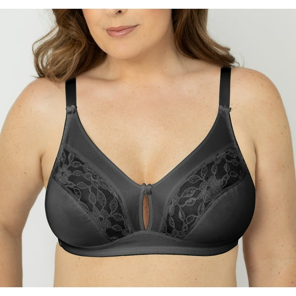 Instant Shaping 2 Pack Wire Free Tricot and Lace Keyhole Bra