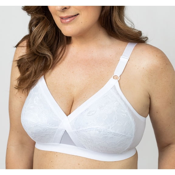 Instant Shaping Wire Free Crossover Lace Bra