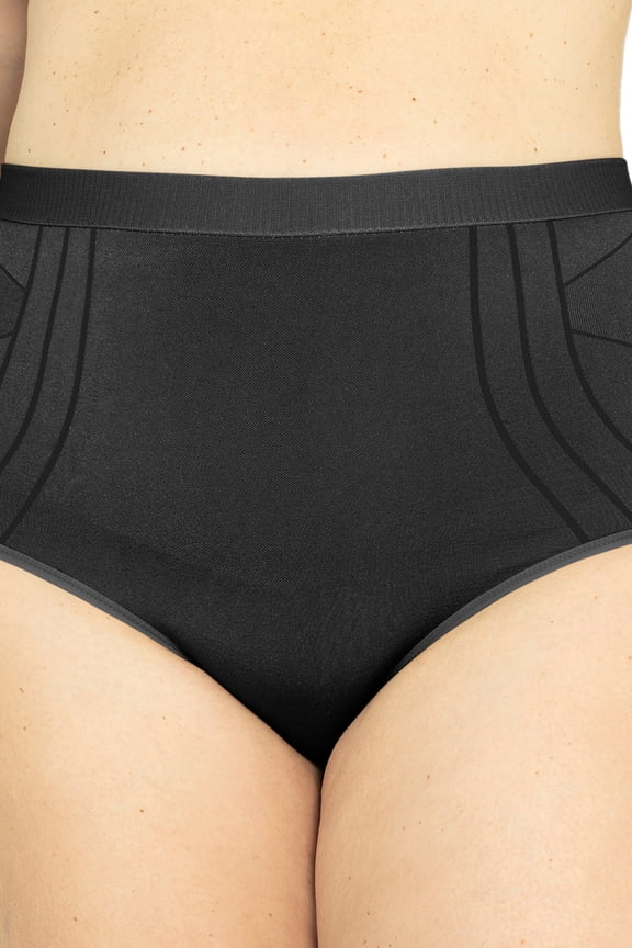 Instant Shaping Women's 2 Pack High Waist Seamless Shapewear Brief