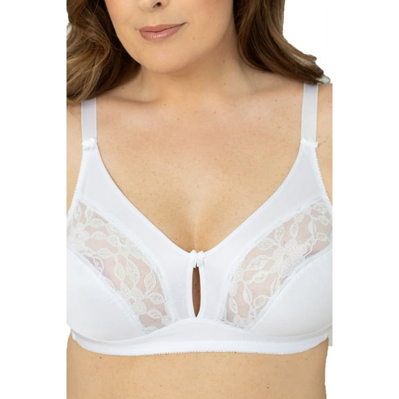 Plusform Tricot and Lace Keyhole Bra 2-Pack 1629