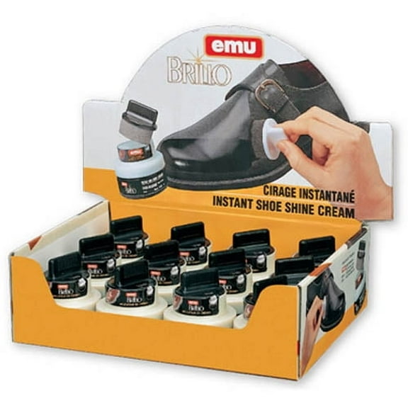 EMU Brillo Instant Shoe Shine Cream Kit - Burgundy (50 ml / 1.7oz)