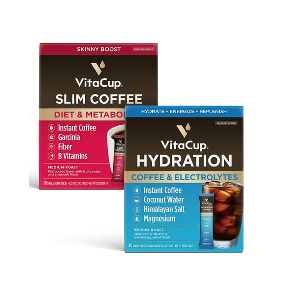 Instant Slim Coffee 10Ct & Hydration 10Ct