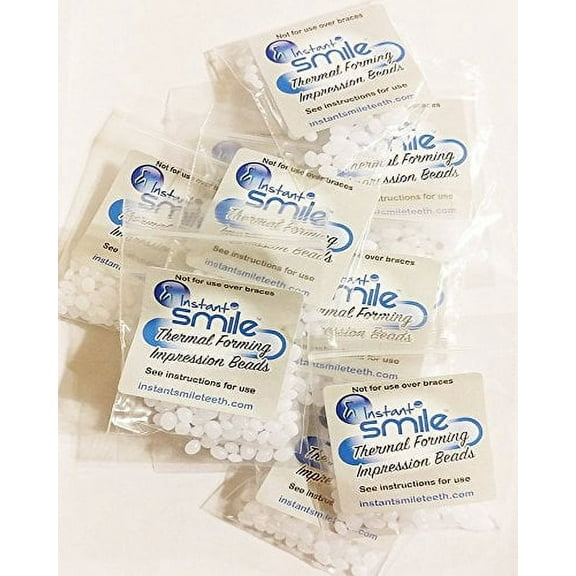 Instant Smile Billy Bob Replacement Thermal Adhesive Fitting Beads, 12 Packages