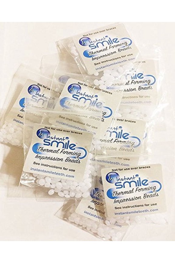 Instant Smile Billy Bob Replacement Thermal Adhesive Fitting Beads, 12 Packages