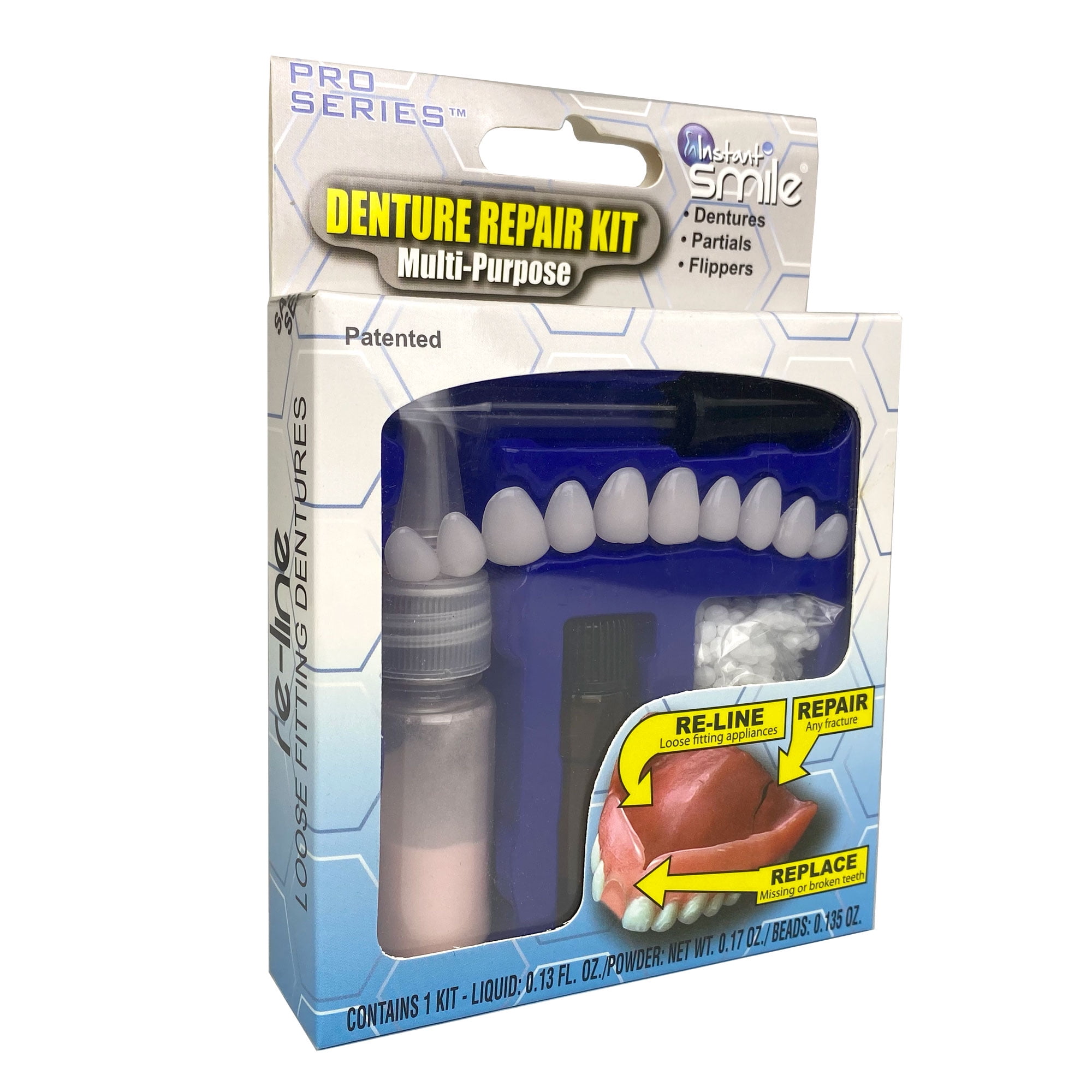 Tooth Repair Kit,4Pcs Dental Tools,1Pcs 30ml Dental Repair Denture