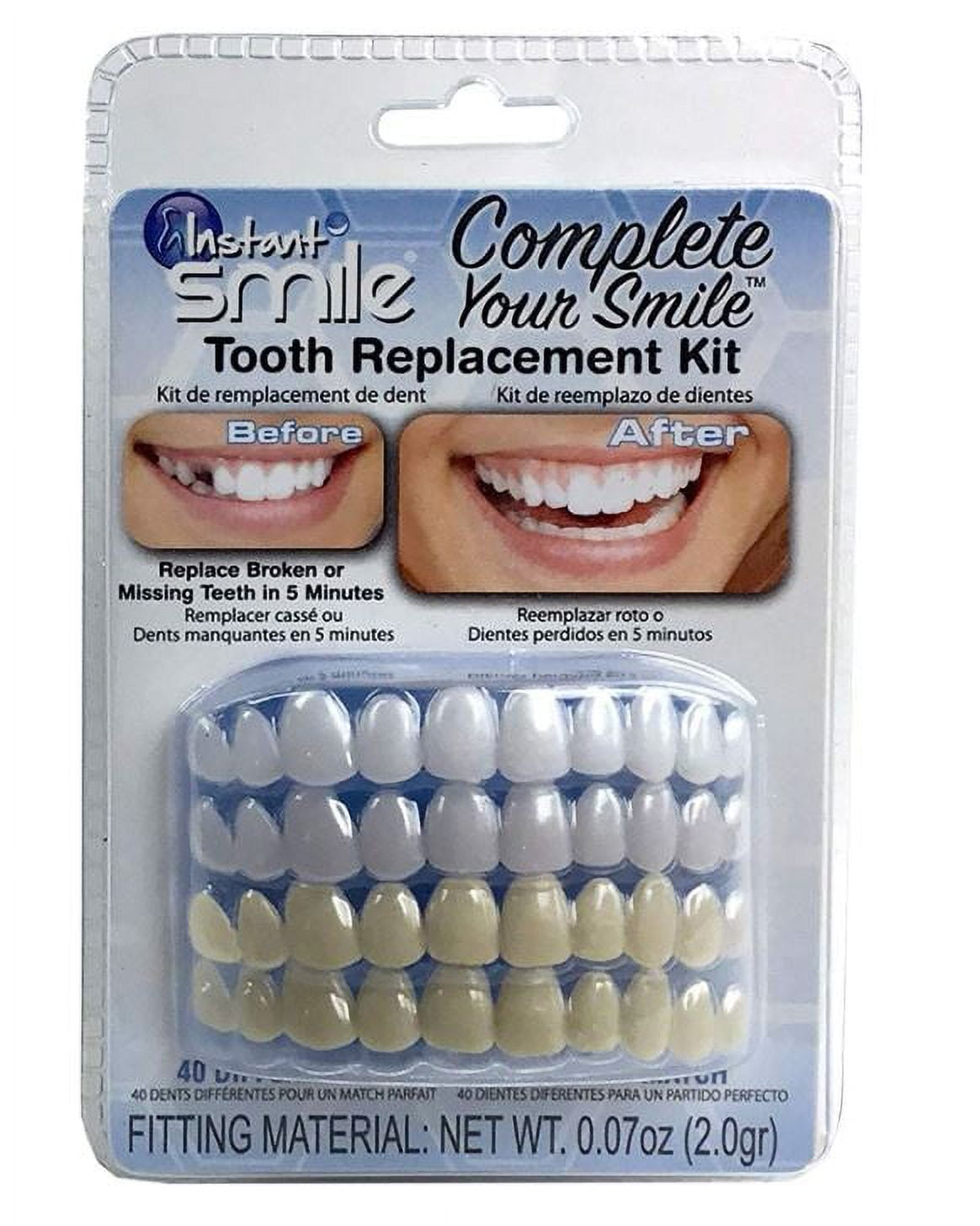 Instant Smile Complete Your Smile Temporary Tooth Fill In a Missing
