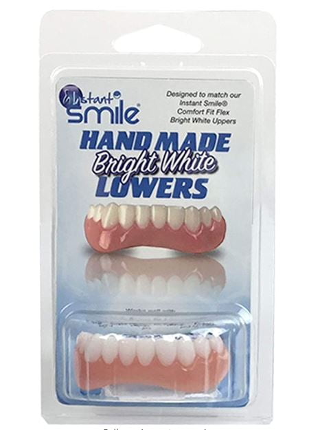 Instant Smile Bright Comfort Fit Flex Teeth Uppers and Lowers w