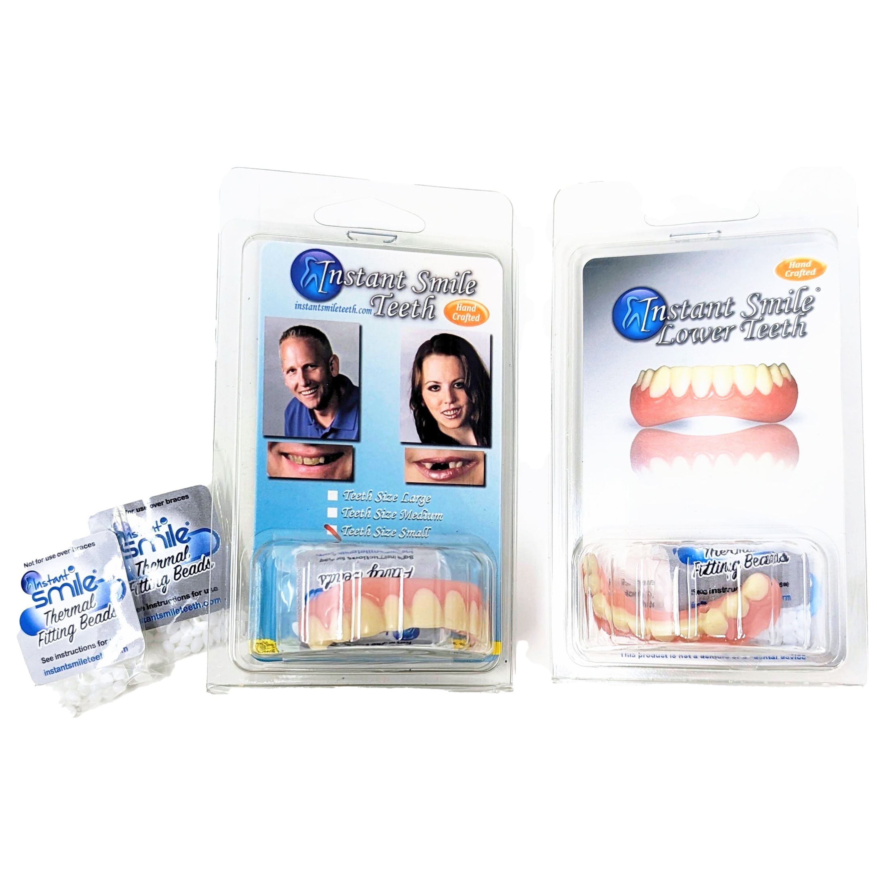 Instant Smile Set with LARGE Top and Bottom of Veneers with 2 Extra