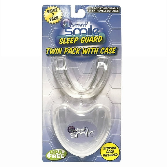 Instant Smile Sleep Guard Soft Pliable Protect Teeth Chewing Grinding- 2 Pack