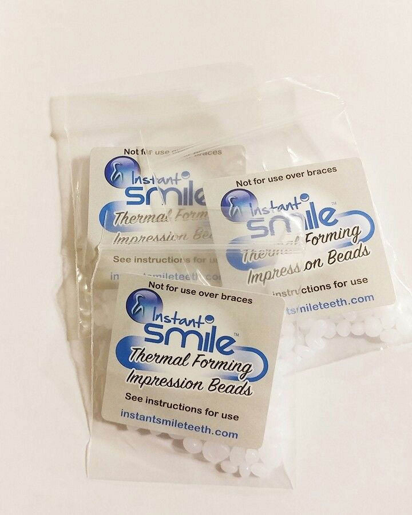 Instant Smile Teeth 10 pack THERMAL FITTING BEADS Cosmetic Dental Makeover  