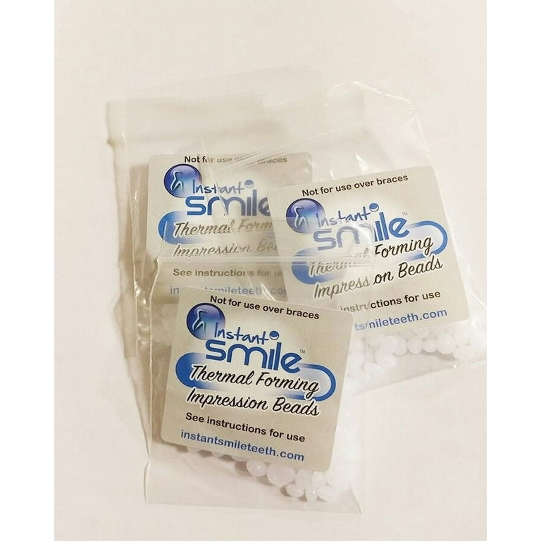 Instant Smile Teeth 10 pack THERMAL FITTING BEADS Cosmetic Dental Makeover  