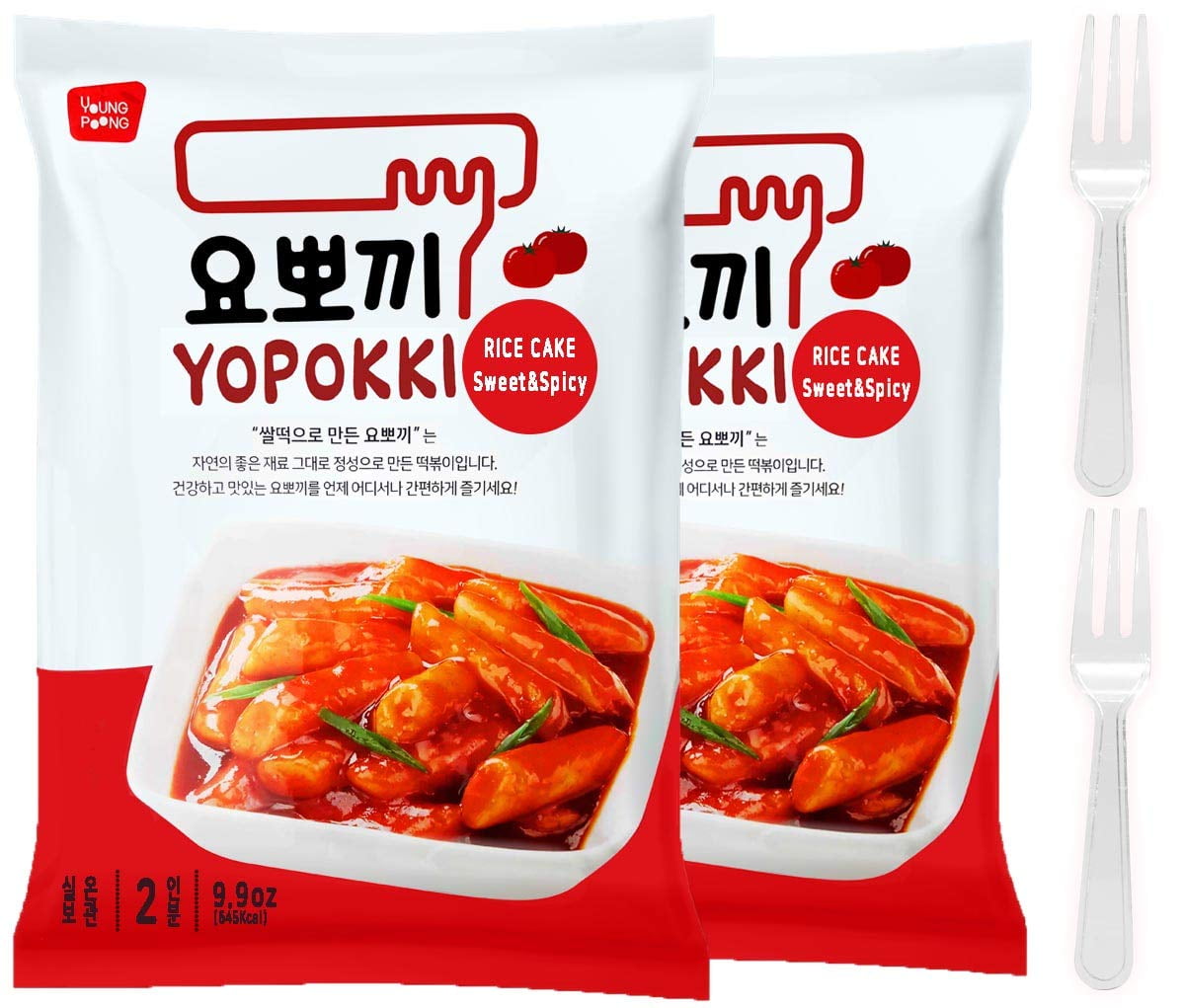 Instant Tteokbokki Rice Cake | Pack Of 2 Popular Korean Snack With A Spicy  Sauce (spicy&sweet) - Walmart.com