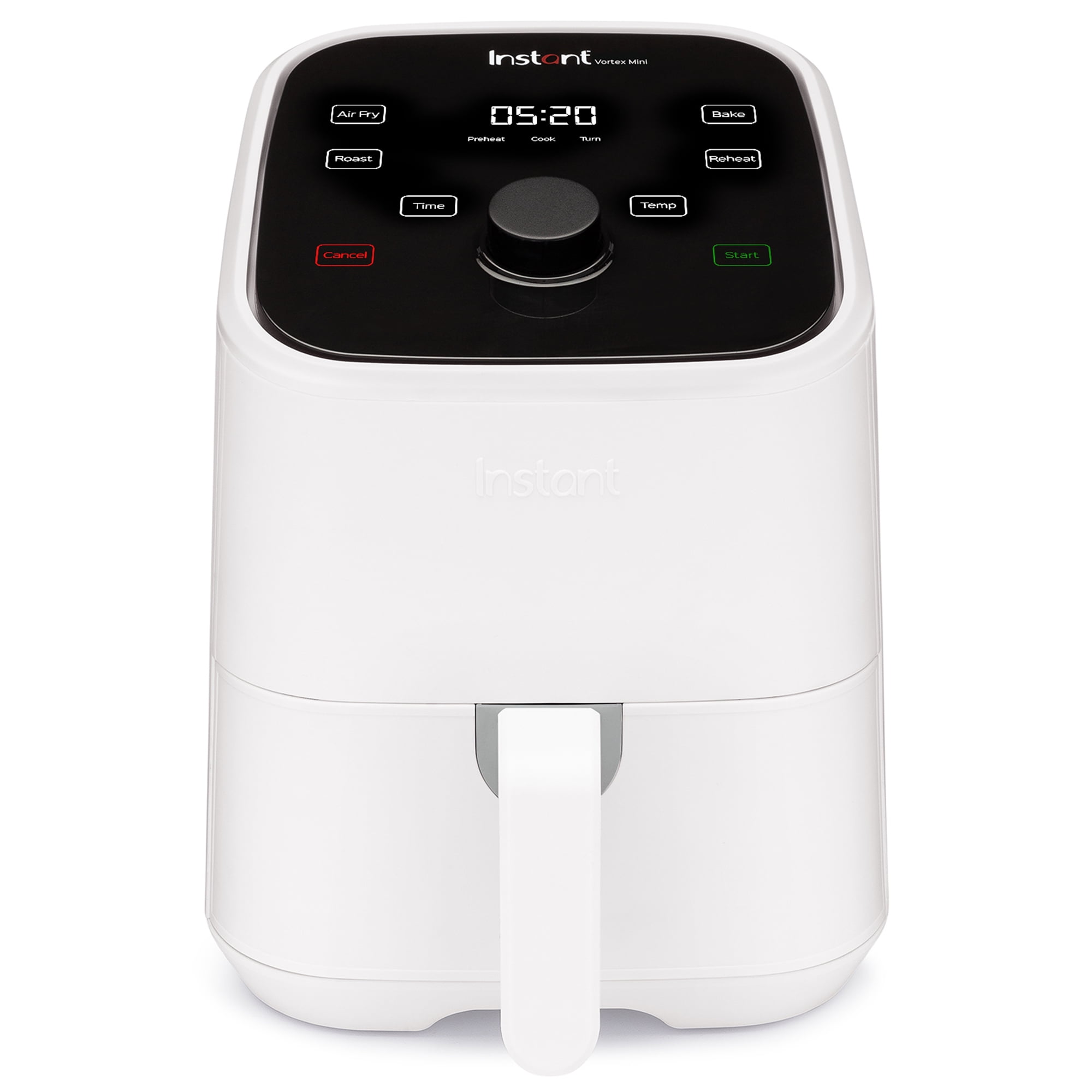 Instant Vortex 2 Qt Mini Air Fryer Oven 4-in-1 Oil-Less Cooker, Bake,  Reheat and Roast, White 