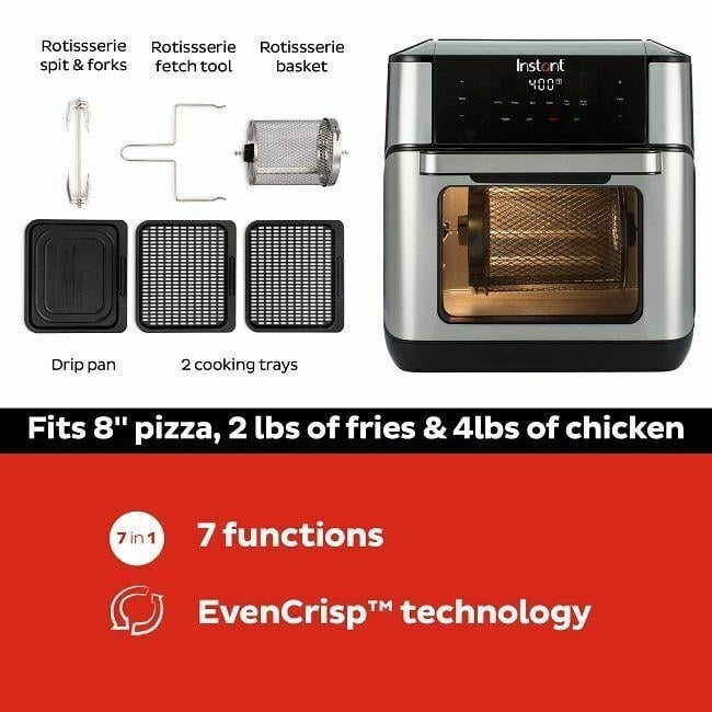 Instant Pot Vortex Plus 7 in 1 Air Fryer Oven 10 Quart Multi Cooker Walmart