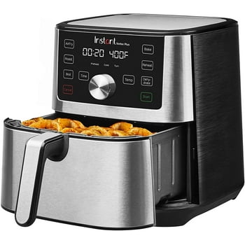 Instant Pot® 4Qt Vortex® Plus 6-in-1 Mini Air Fryer, Air Fry, Crisps, Broils, Roasts, Dehydrates, Bakes, Reheats, Stainless Steel, 4 Quarts