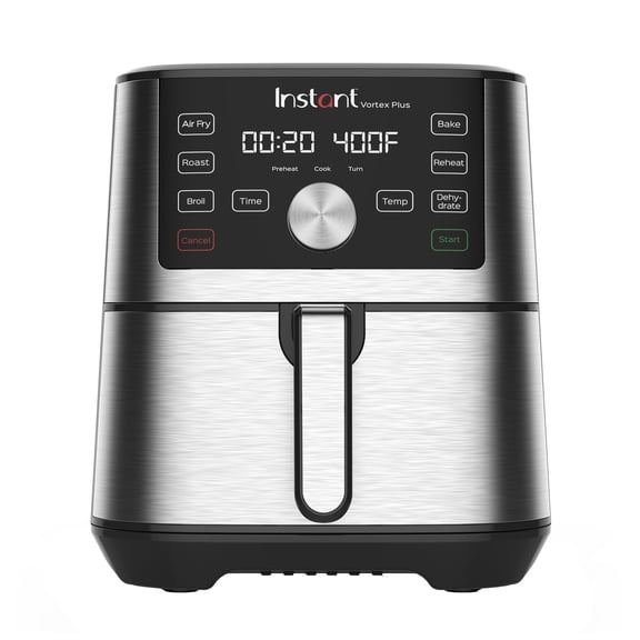 Instant Vortex Plus 6-Quart Air Fryer, Stainless Steel Single Basket