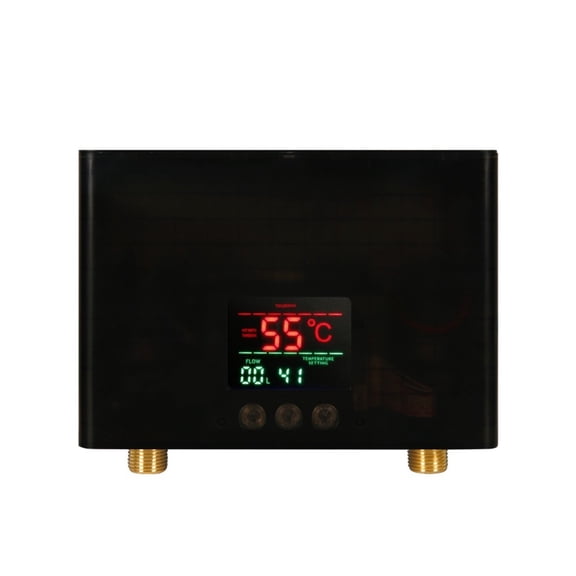 Instant Water Heater Bathroom Kitchen Wall Mounted Electric Water Heater LCD Temperature Display Remote Control ,Energy Saving