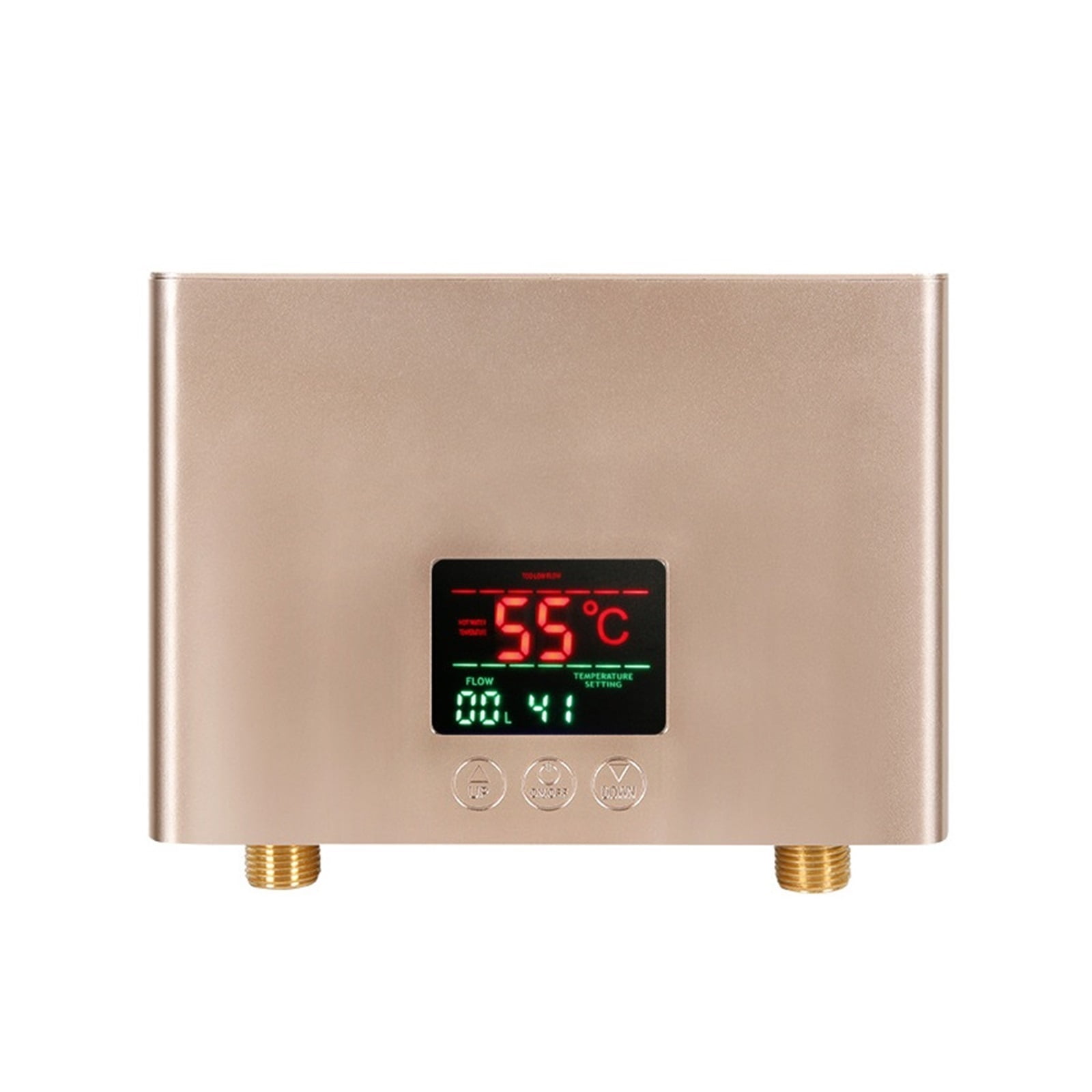 Instant Water Heater Bathroom Kitchen Wall Mounted Electric Water Heater LCD Temperature Display Remote Control ,Safety Protections