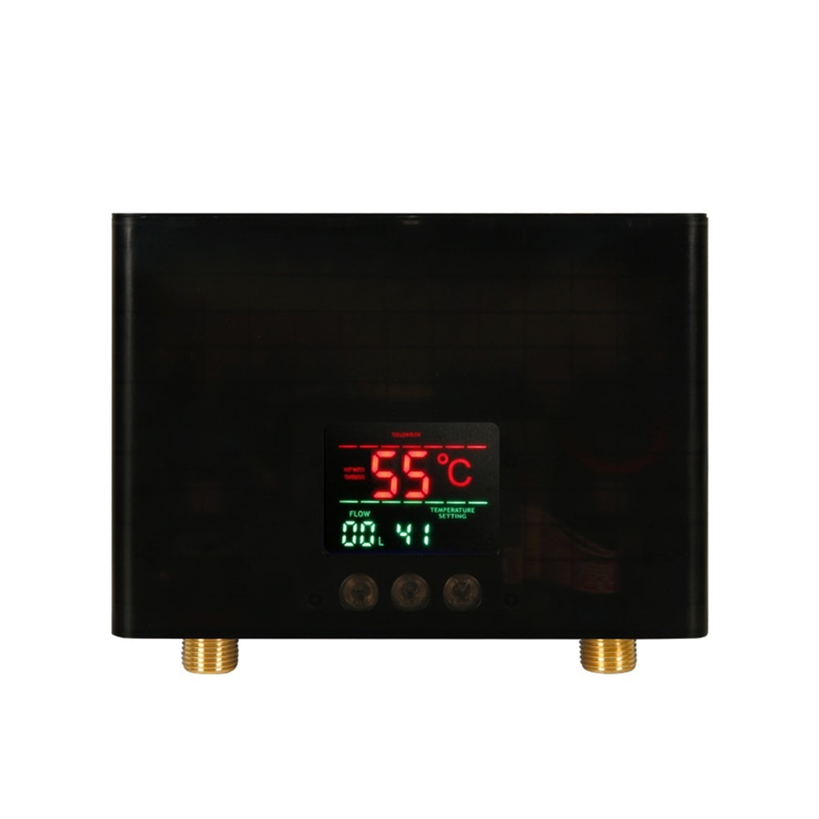 Instant Water Heater Bathroom Kitchen Wall Mounted Electric Water Heater LCD Temperature Display Remote Control ,Safety Protections