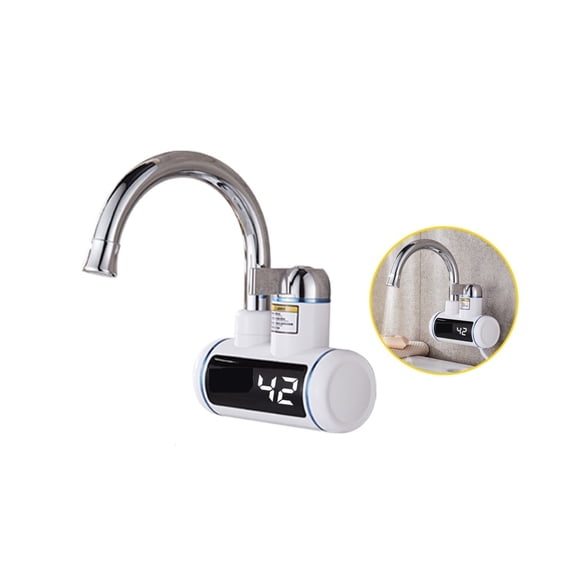 Instant Water Heater Faucet For Kitchen Bathroom Tankless Boiler Mixer Tap With LED Display ,Rapid Water Heating